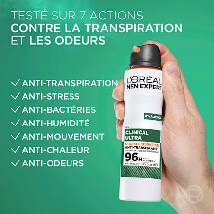 Antitranspirant Deospray Clinical Ultra  L'ORÉAL PARiS MEN EXPERT