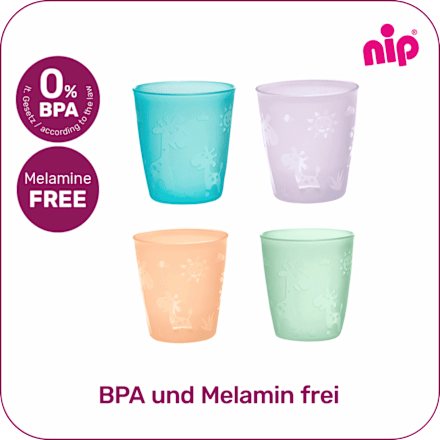 Trinkbecher bunt, ab 12. Monat, 250 ml Nip