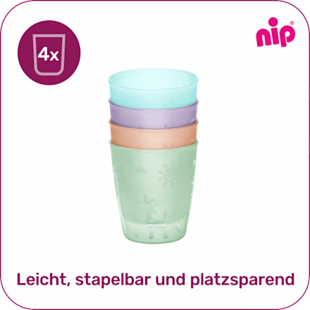 Trinkbecher bunt Nip