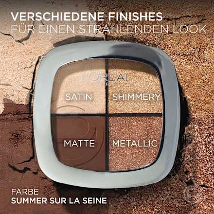 Lidschatten Palette Rendez-Vous Couleur, Eye & Cheek Quad, Summer Sur La Seine L'ORÉAL PARiS