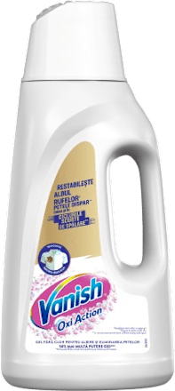 Gel îndepărtare pete Oxi Action pentru haine Albe Vanish