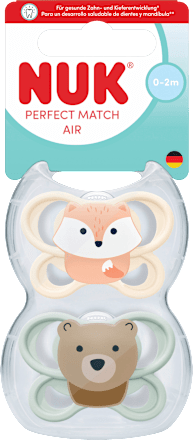 Schnuller Perfect Match Air Fuchs/Bär 0-2 Monate NUK