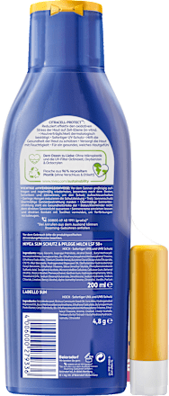 Sonnenmilch LSF 50+ & Labello SUN Lippenpflegestift LSF 50 NIVEA SUN