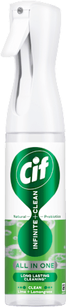 Spray uniwersalny z naturalnymi probiotykami Infinite+Clean All In One, Lime + Lemongrass Cif