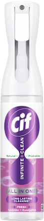 Spray uniwersalny z naturalnymi probiotykami Infinite+Clean All In One, Lavender + Eucalyptus Cif