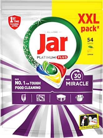 Kapsule za strojno pranje posuđa Platinum Plus Miracle XXL Jar