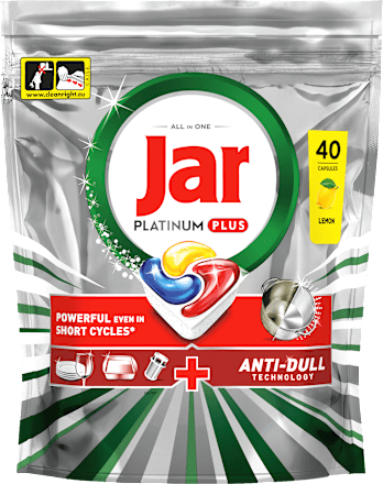 Kapsule za strojno pranje posuđa Platinum Plus Jar
