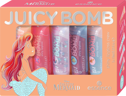 Lipgloss Set Disney Juicy Bomb The Little Mermaid 3tlg essence