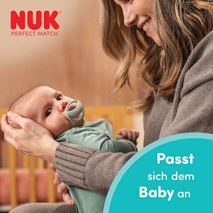 Schnuller Perfect Match Grün/Blau 0-6 Monate NUK