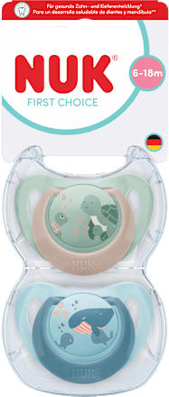 Schnuller First Choice Schildkröte/Wal 6-18 Monate NUK