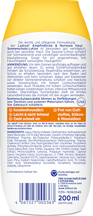 Ladival Empfindliche & Normale Haut Sonnenschutz-Lotion LSF50+ Ladival