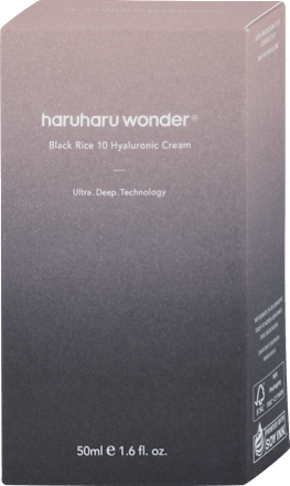 Hydratačný pleťový krém Black Rice 10 Hyaluronic  haruharu wonder