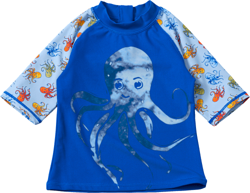 UV Shirt mit Oktopus-Motiv, blau, Gr. 98/104 PUSBLU