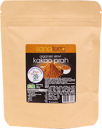 Organski sirovi kakao prah sanaterra