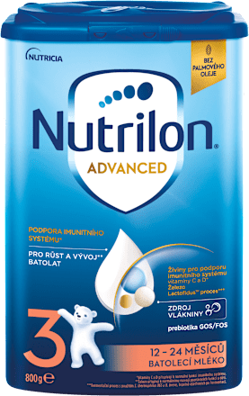 pokračovací mléčná kojenecká výživa 3 Advanced 12m Nutrilon