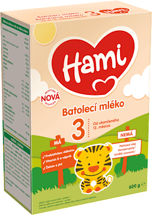 pokračovací mléčná kojenecká výživa 3 12m Hami