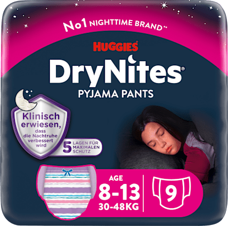 Pyjama Pants Mädchen 8-13 Jahre HUGGIES DryNites