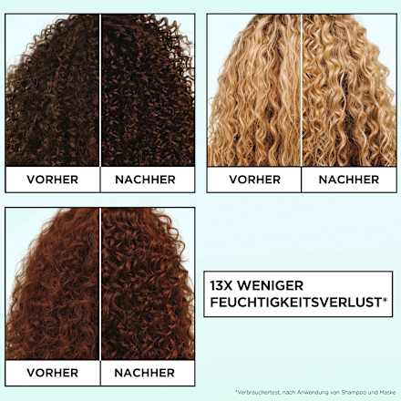 Haarmaske Locken Methode Feuchtigkeit GARNIER FRUCTIS
