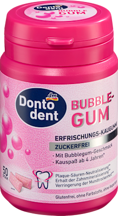 Žuvačky bez cukru s Bubblegum príchuťou Dontodent