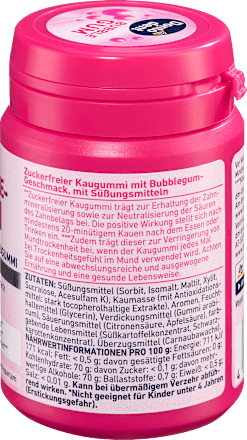 Cukormentes rágógumi Bubblegum ízzel Dontodent