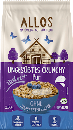 Müsli, Nutri+ Ungesüßtes Crunchy Pur ALLOS
