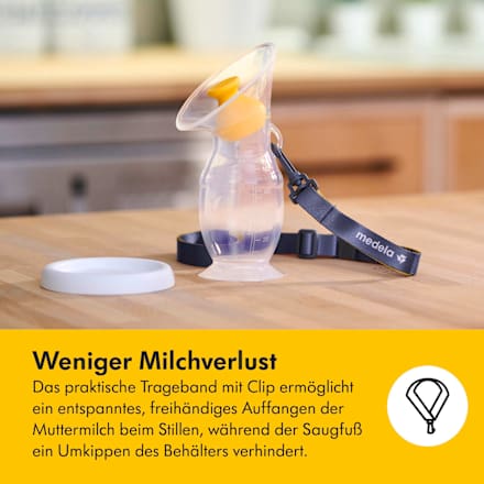 Auffangbehälter für Muttermilch Silikon Medela