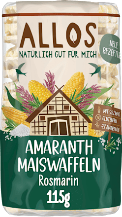 Amaranth Maiswaffeln Rosmarin & Meersalz ALLOS