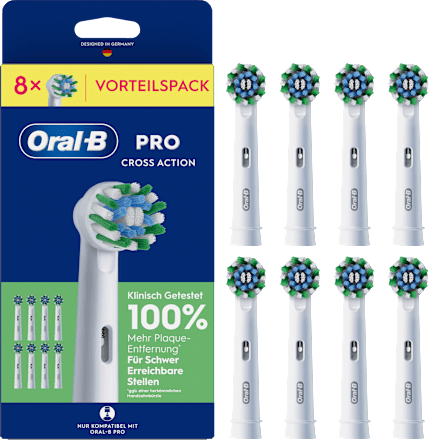 Aufsteckbürsten PRO CrossAction weiß Oral-B
