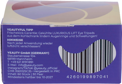 Augenpads Luxurious Lift (30 Paar) Yeauty