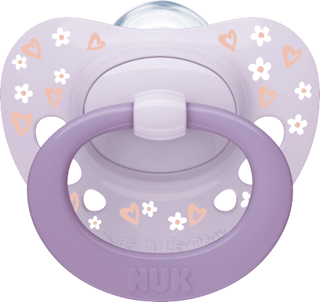 Schnuller First Choice Classic Day & Night Lila 0-6 Monate NUK