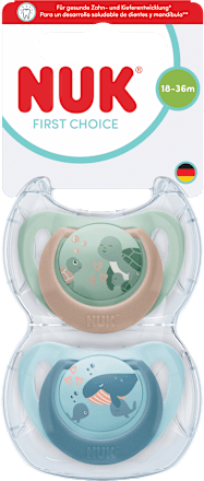 Schnuller First Choice Schildkröte/Wal 18-36 Monate NUK