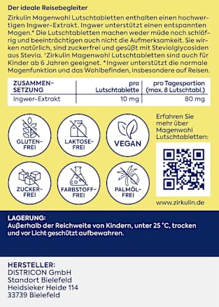 Lutschtabletten Magenwohl Zirkulin