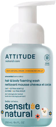 mycí pěna Sensitive natural 2 v 1 ATTITUDE