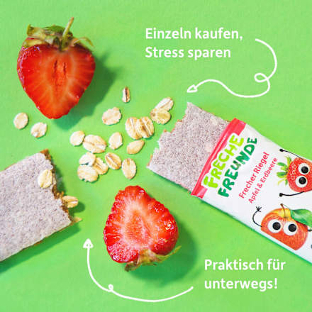 Fruchtriegel Frecher Riegel Apfel & Erdbeere Freche Freunde
