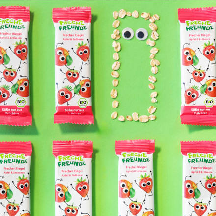 Fruchtriegel Frecher Riegel Apfel & Erdbeere Freche Freunde