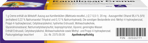Kamillosan Creme Kamillenblütenauszug 20mg/g Kamillosan