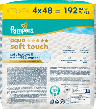 Feuchttücher Aqua Soft Touch (4x48 St) Pampers