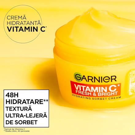Cremă hidratantă sorbet cu Vitamina C GARNIER
