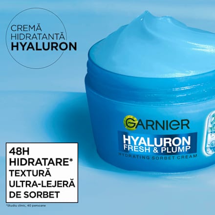 Crema hidratantă sorbet cu acid hialuronic GARNIER