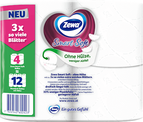 Toilettenpapier smart soft 4-lagig Zewa