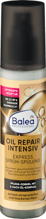 Intenzívny bezoplachový regeneračný balzam na vlasy Oil Repair Intensiv Balea PROFESSIONAL