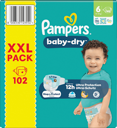 Windeln Baby-Dry Gr. 6 (13-18 kg) XXL Pack Pampers baby-dry
