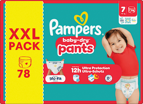 Baby Pants Baby Dry Gr. 7 (15+ kg) XXL Pack Pampers baby-dry