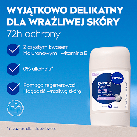 Antyperspirant w sztyfcie Derma Control Restore NIVEA