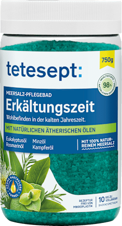 Meersalz-Pflegebad Erkältungszeit tetesept
