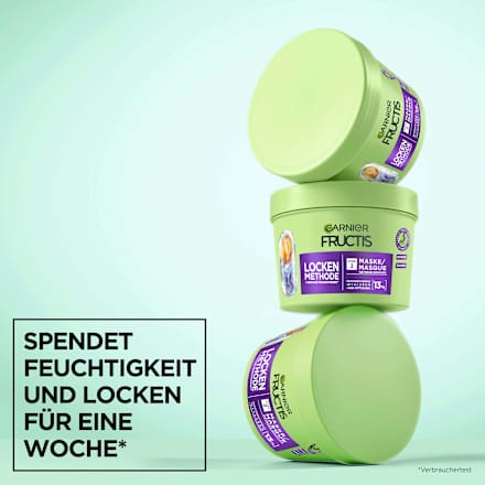 Haarmaske Locken Methode Feuchtigkeit GARNIER FRUCTIS