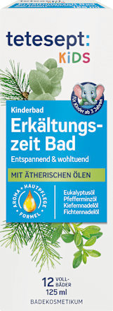 Kinderbad Erkältungszeit Bad tetesept: KIDS