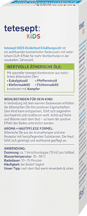 Kinderbad Erkältungszeit Bad tetesept: KIDS