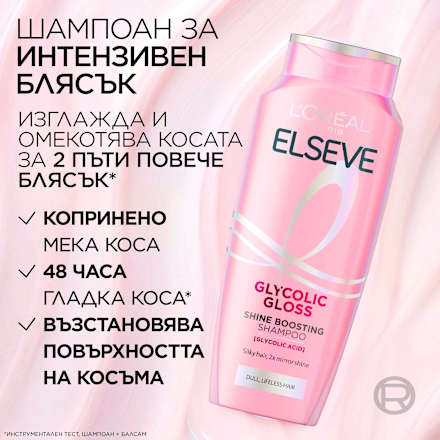 Шампоан за коса Glycolic Gloss L'ORÉAL PARiS ELSEVE