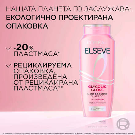 Шампоан за коса Glycolic Gloss L'ORÉAL PARiS ELSEVE